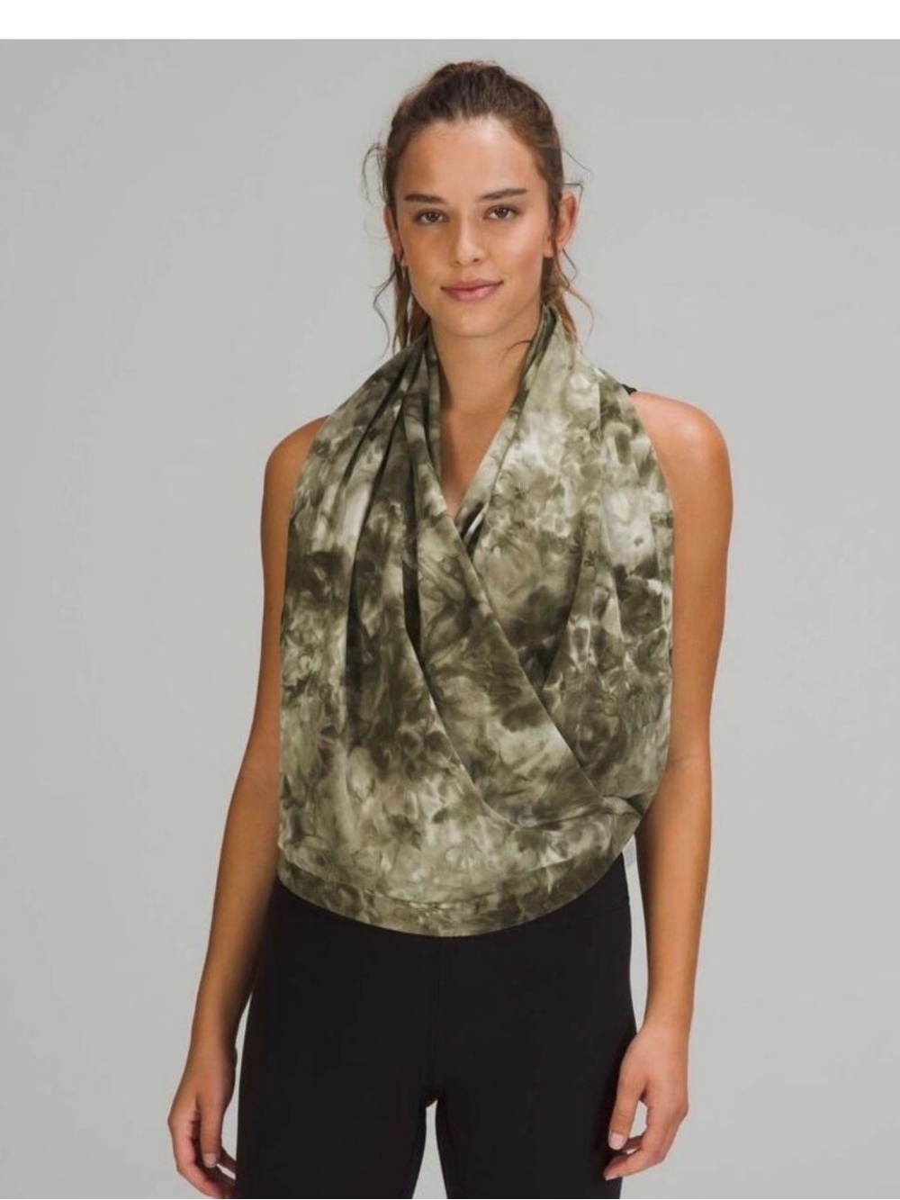 lululemon athletica Olive Tie-Dye Infinity Scarf